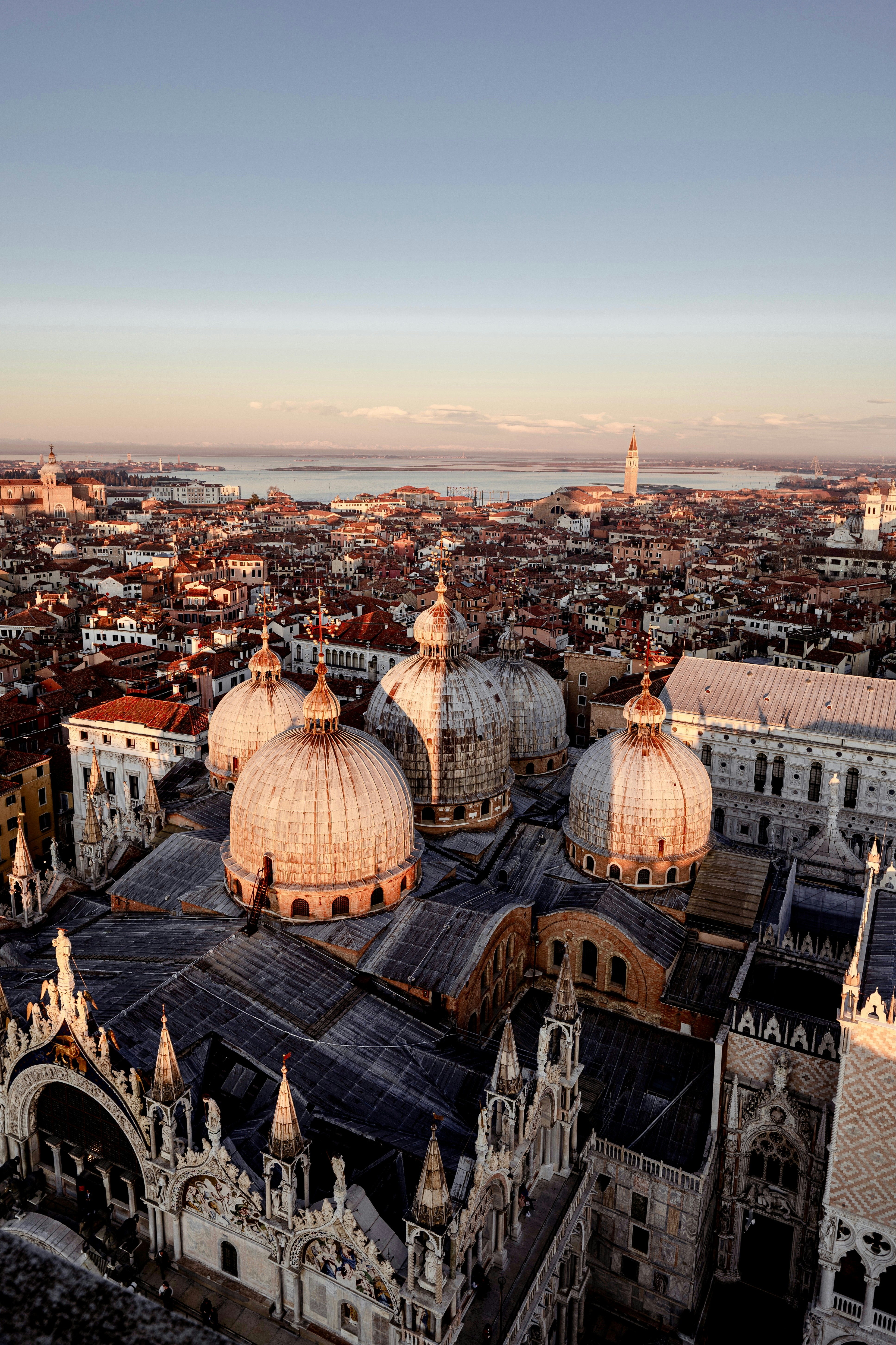 Stunning view of venice, italy, at sunset.