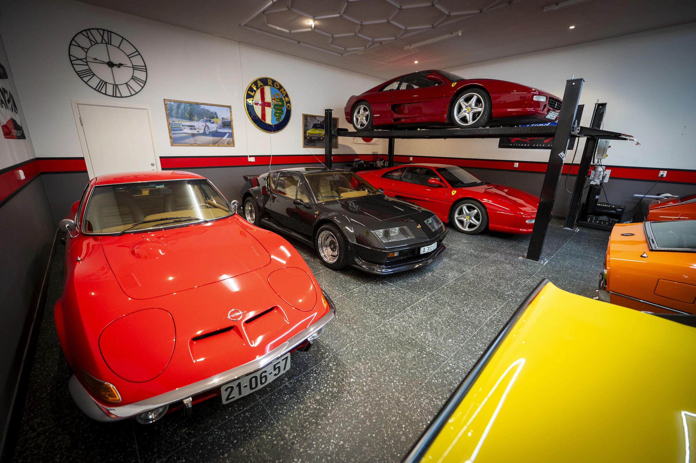 Illustrative image of a garage with workshop storage