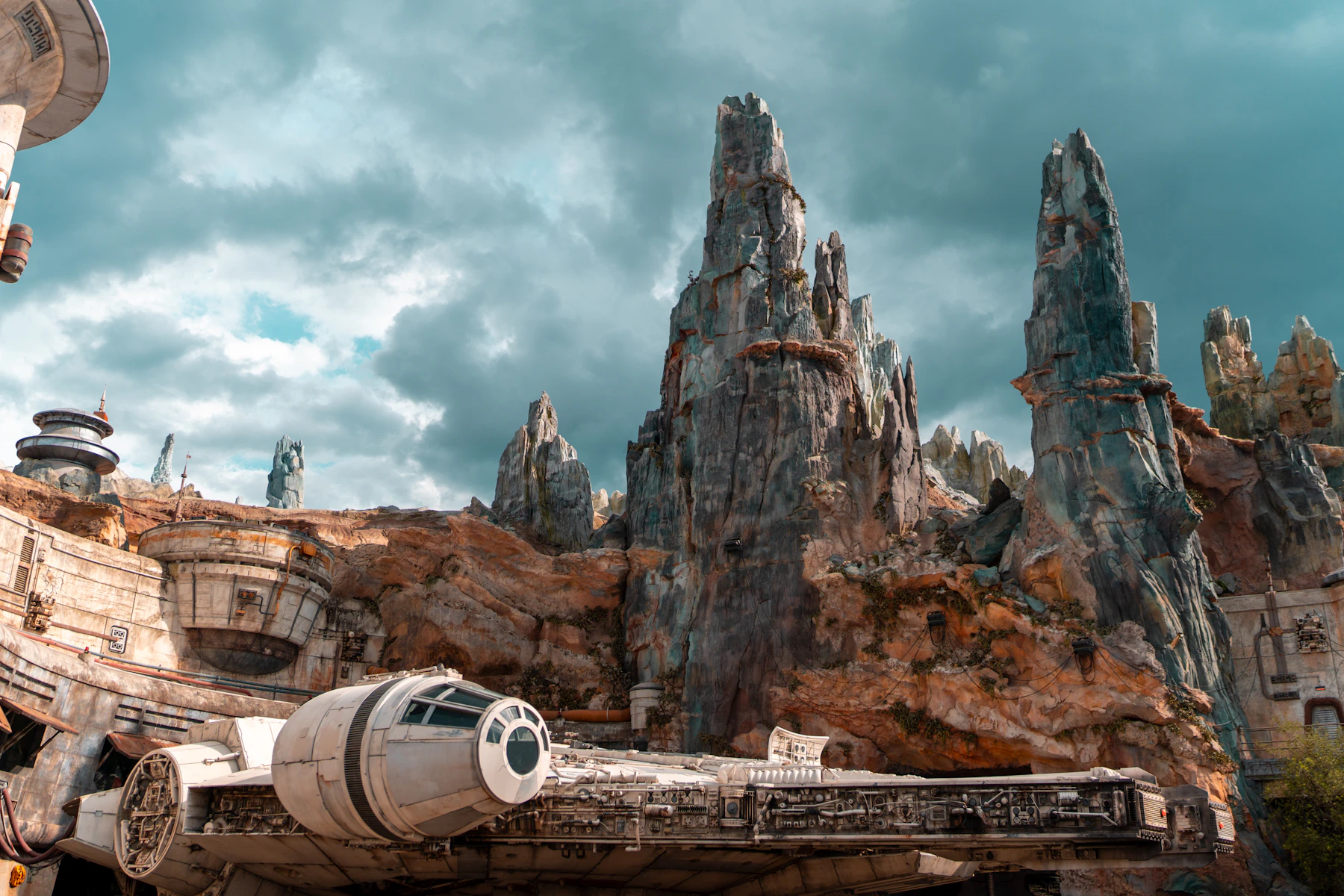 The Millennium Falcon at Star Wars Galaxy's Edge in Hollywood Studios