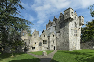 Old stone castle stands proud under the sky