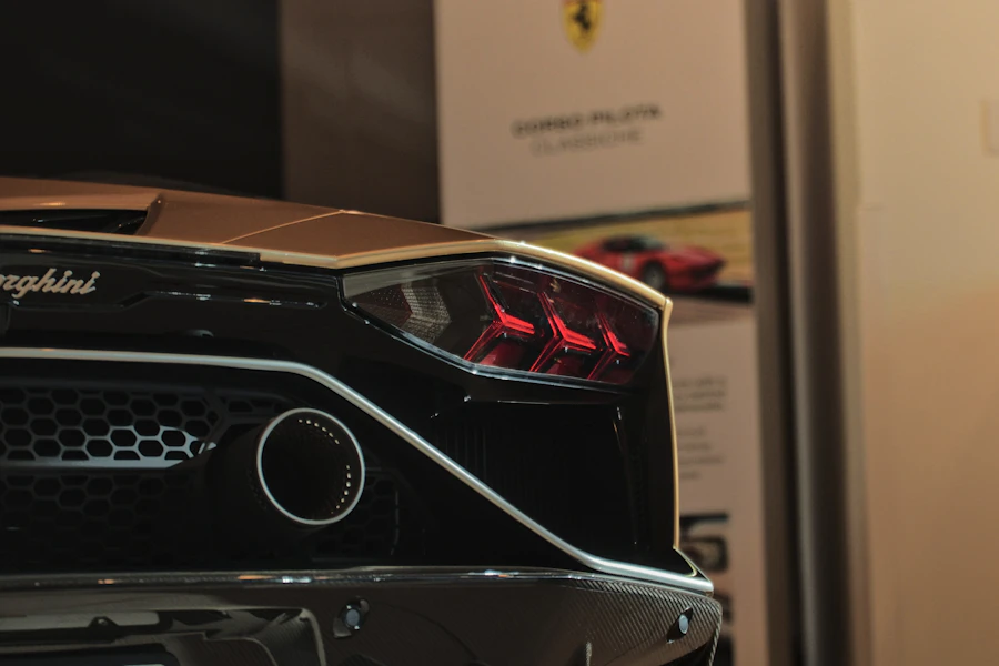 Rücklicht eines Lamborghini