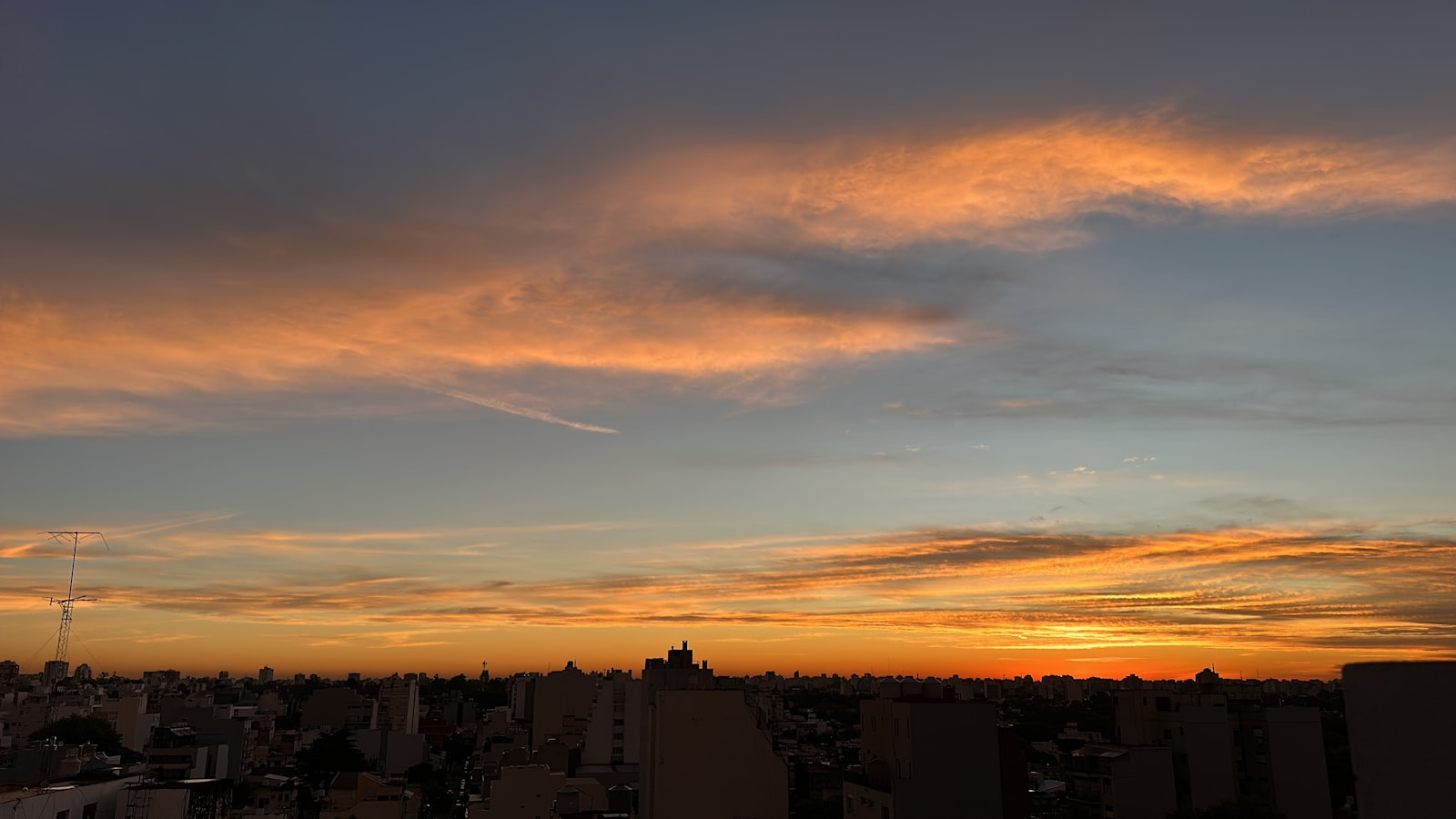 Buenos Aires sunset skyline