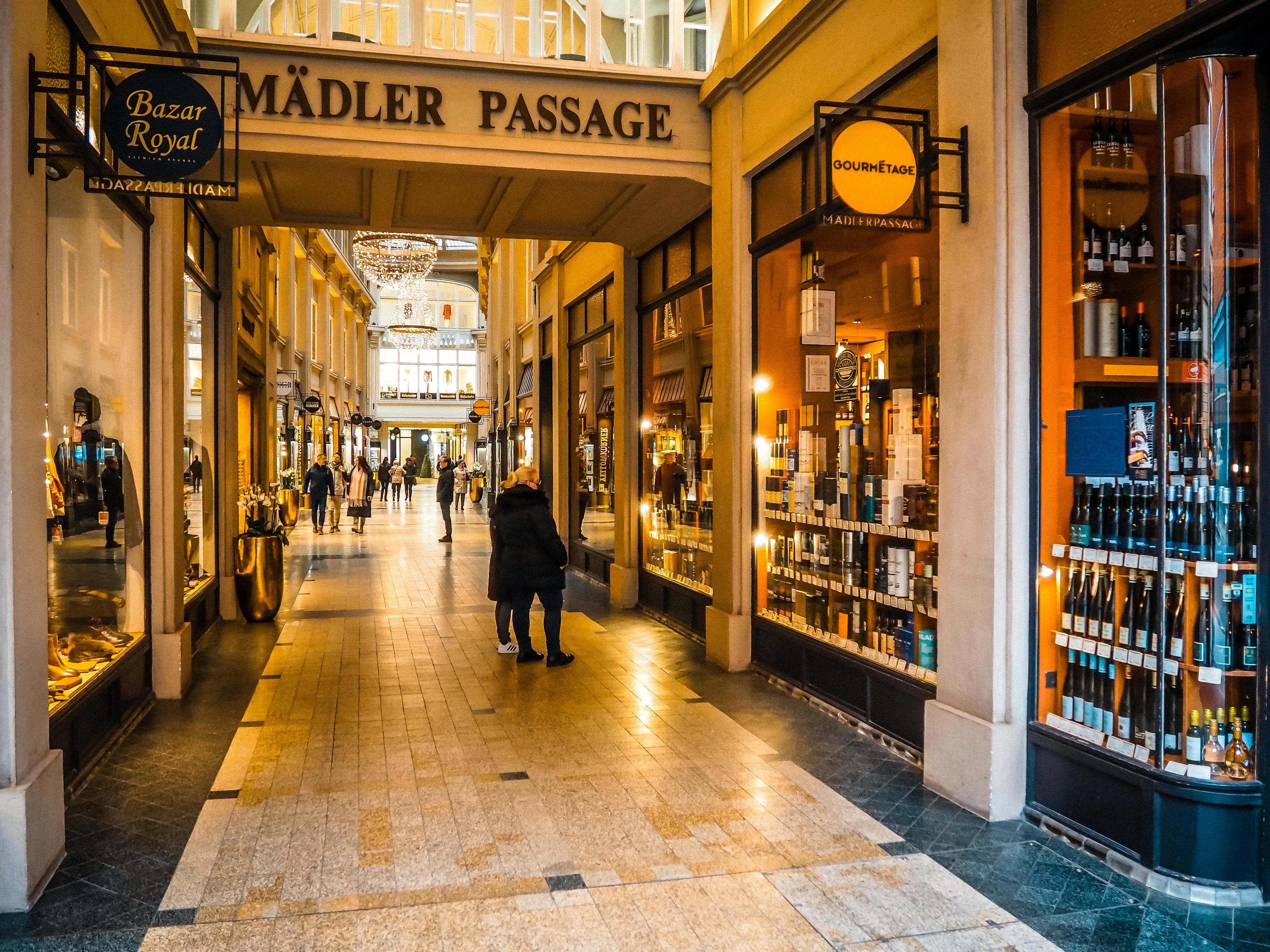 The mädler passage in leipzig, germany.