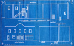 Blueprint for tudor theatre and community hall building