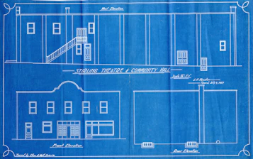 Blueprint for tudor theatre and community hall building