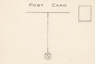 Vintage postcard with 'post card' text.