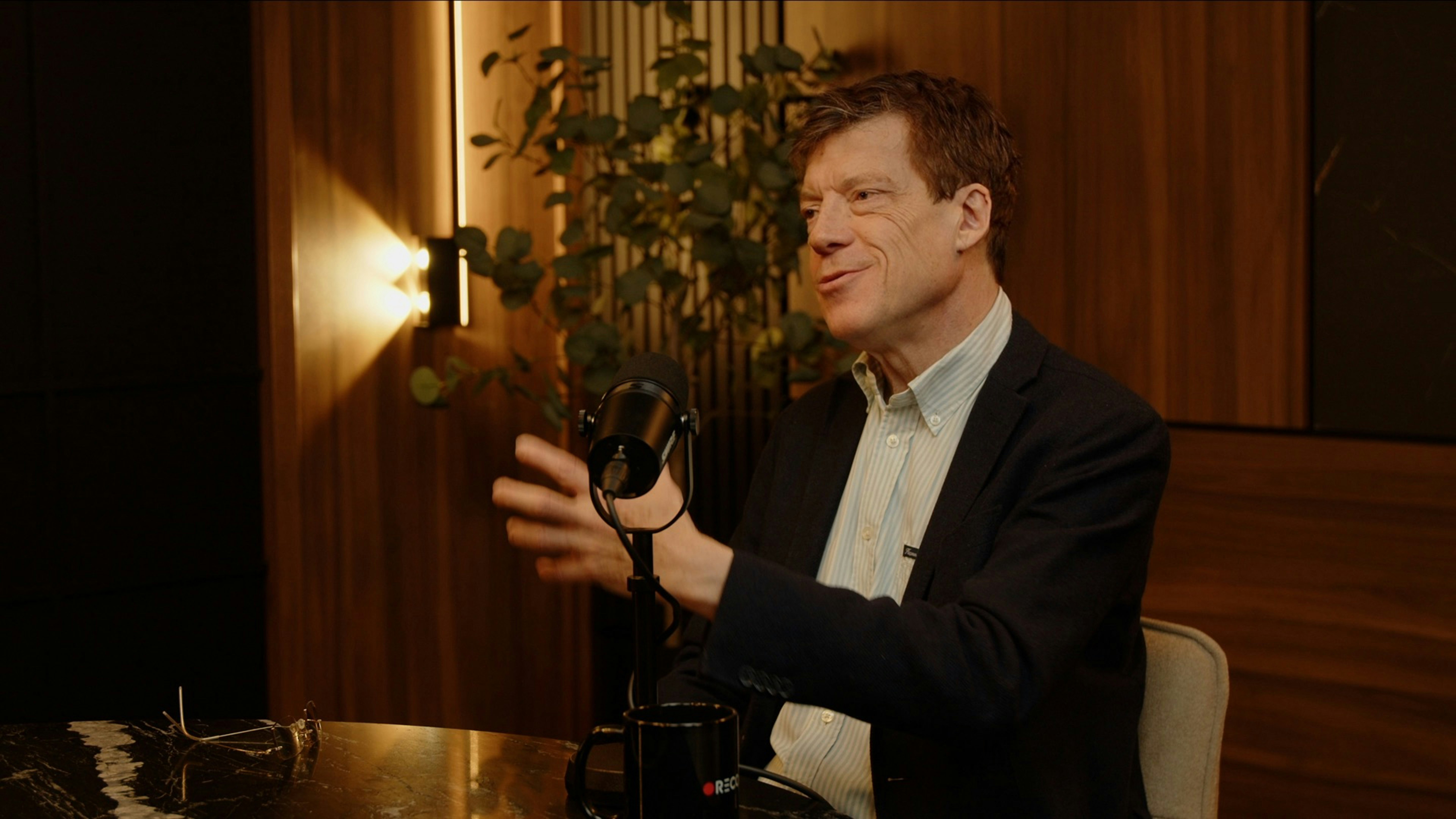 Richard Dreyfuss during a modern interview - richard dreyfuss