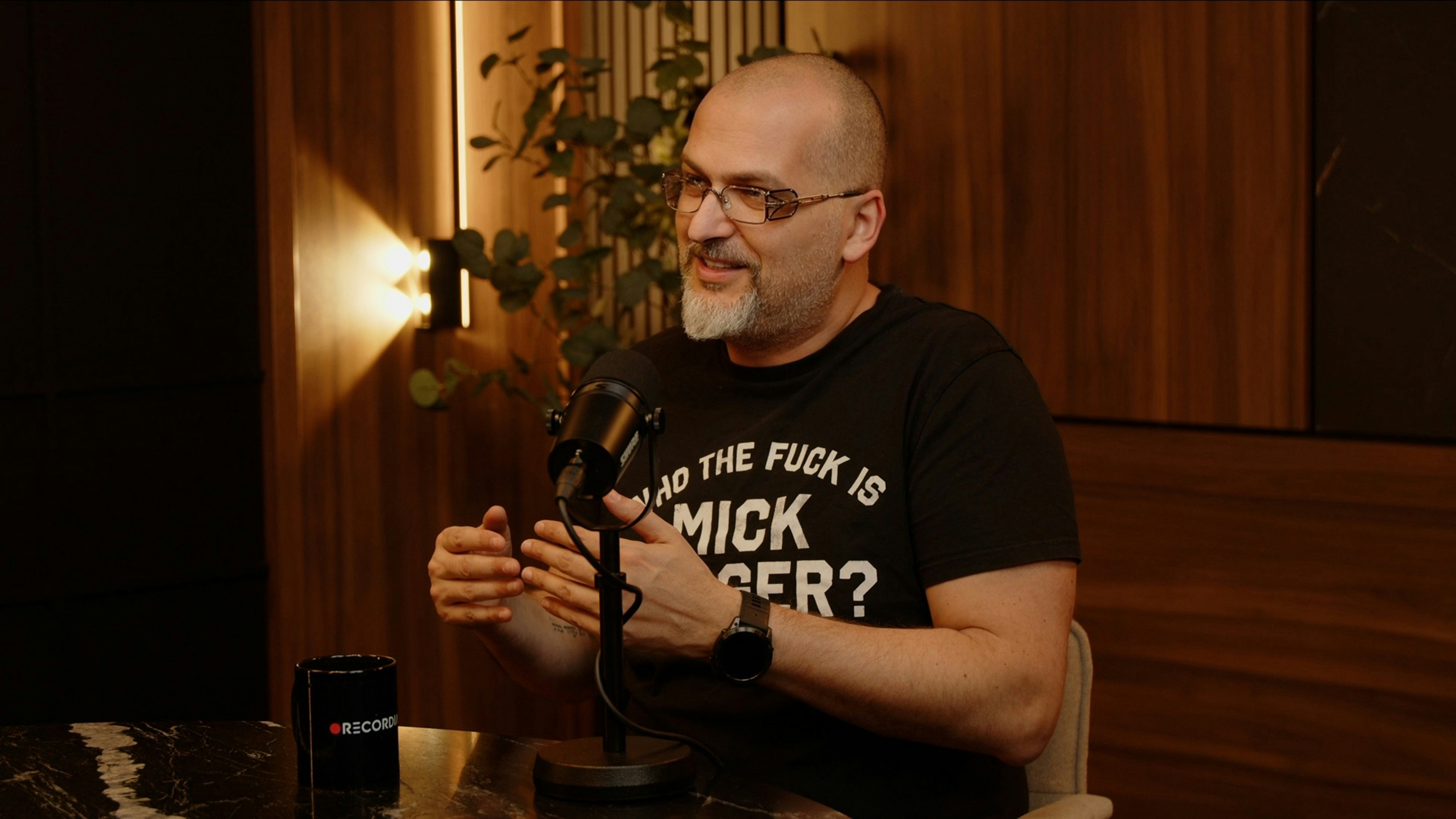 Dylan Minnette speaking during a podcast interview - Dylan Minnette