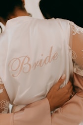 A bride's robe is ready for the big day!