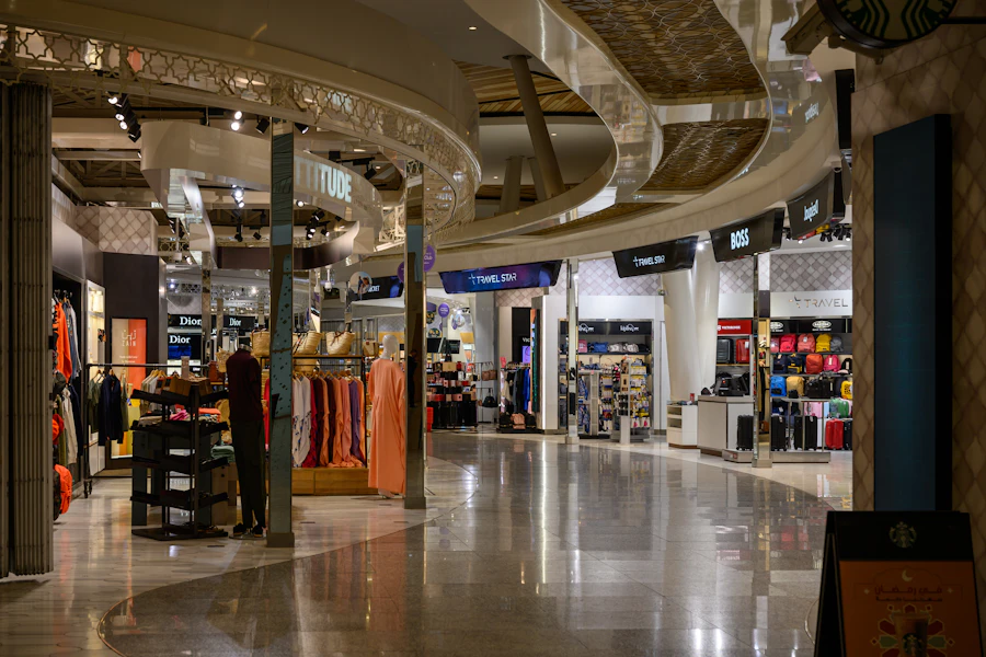 Interior of Marrakech Menara Airport