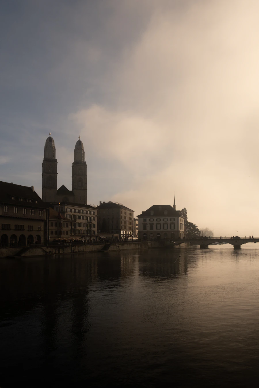 Zürich city by the River Limmat, Switzerland