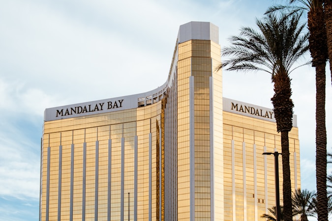 Mandalay Bay resort and casino on the south Las Vegas Strip, directly across from the approved heart-shaped resort site
