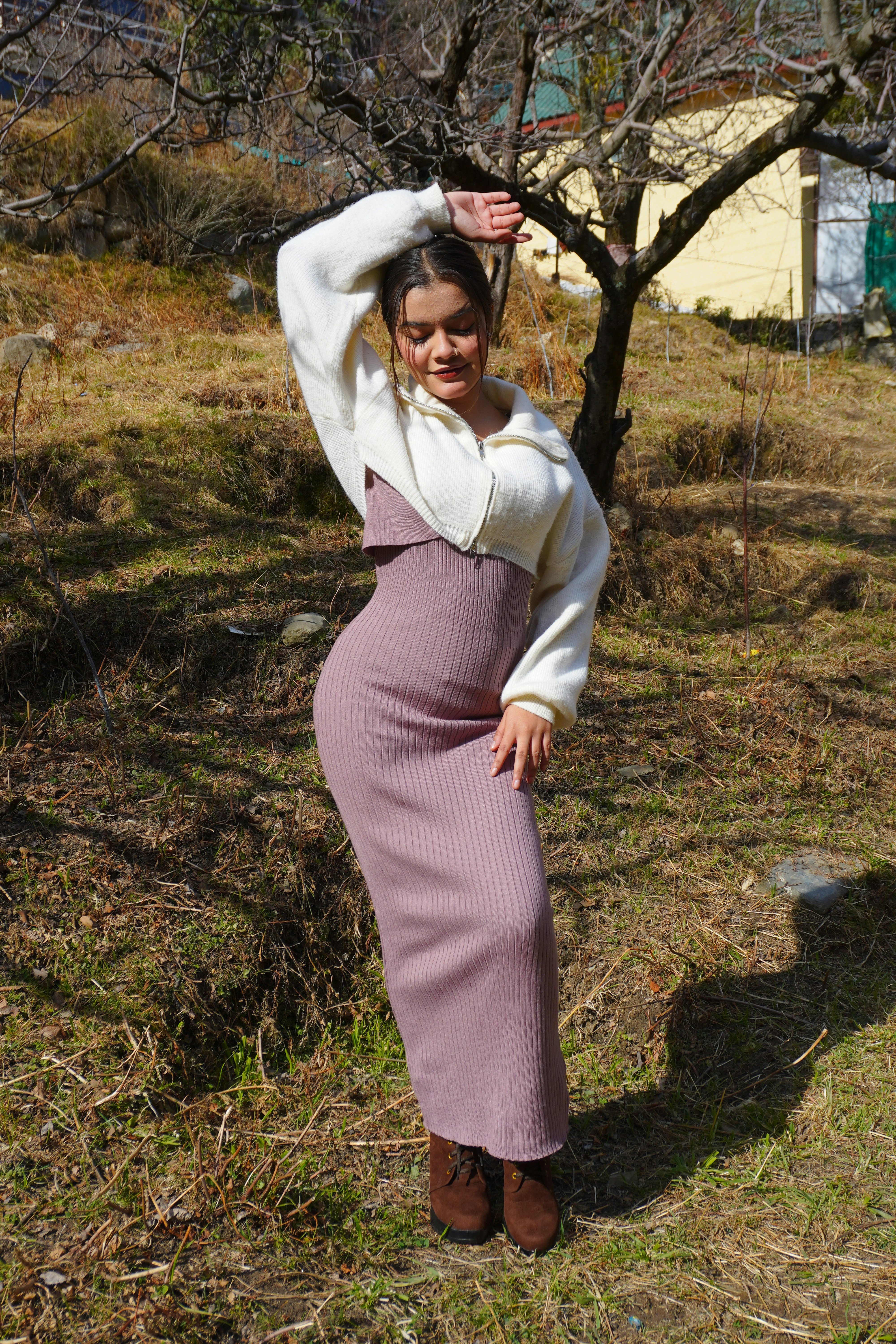 Merino Knit Midi Skirt