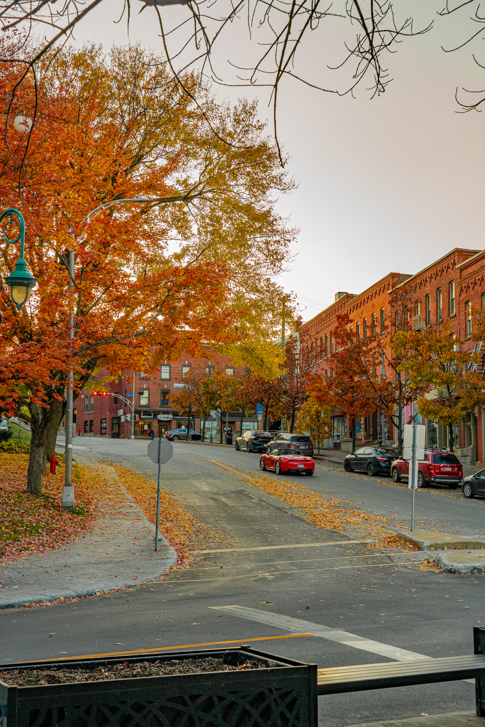 Sherbrooke Quebec downtown historic stone buildings