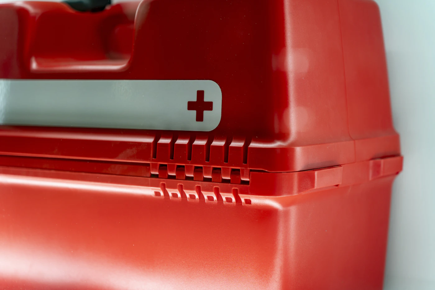 First-aid kit · red