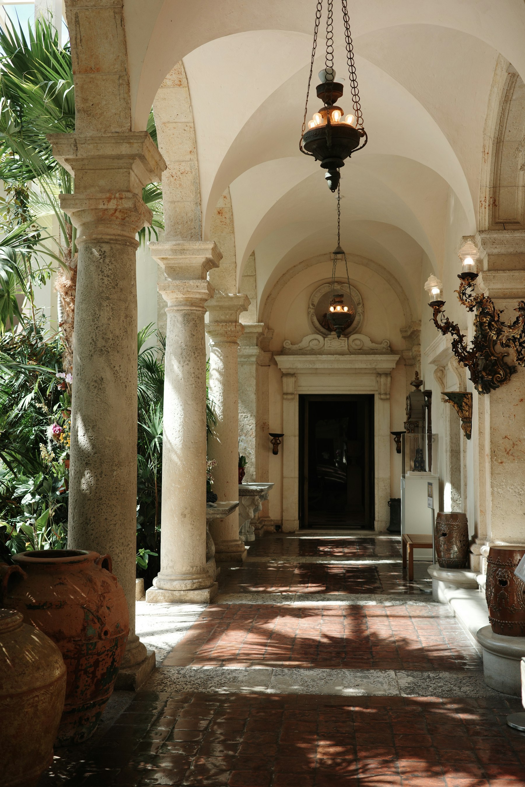 Coral stone loggia of a historic Coconut Grove estate