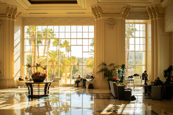 Grand lobby at Nesta Hotel Hanoi