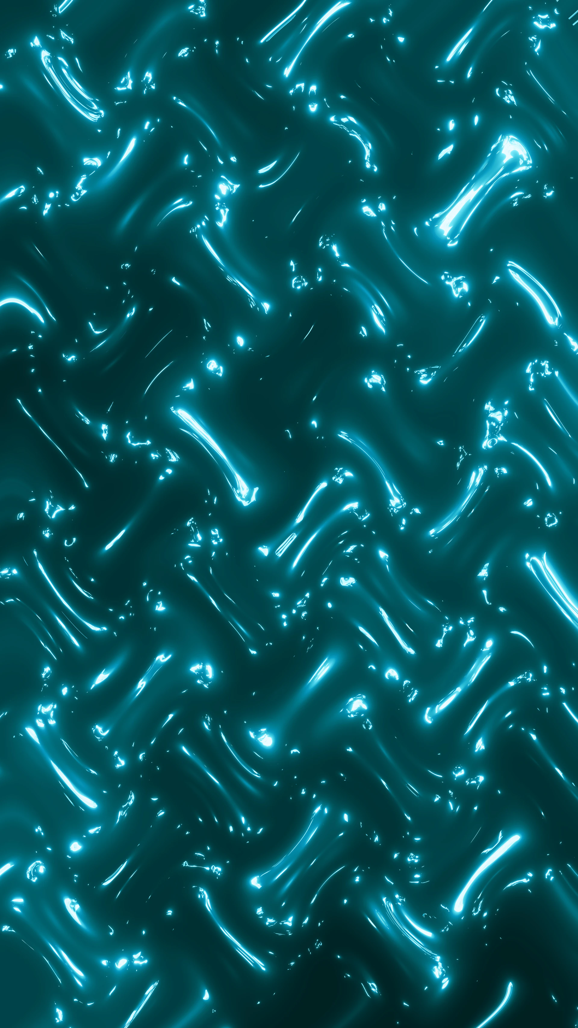 Abstract blue wavy pattern with glowing highlights