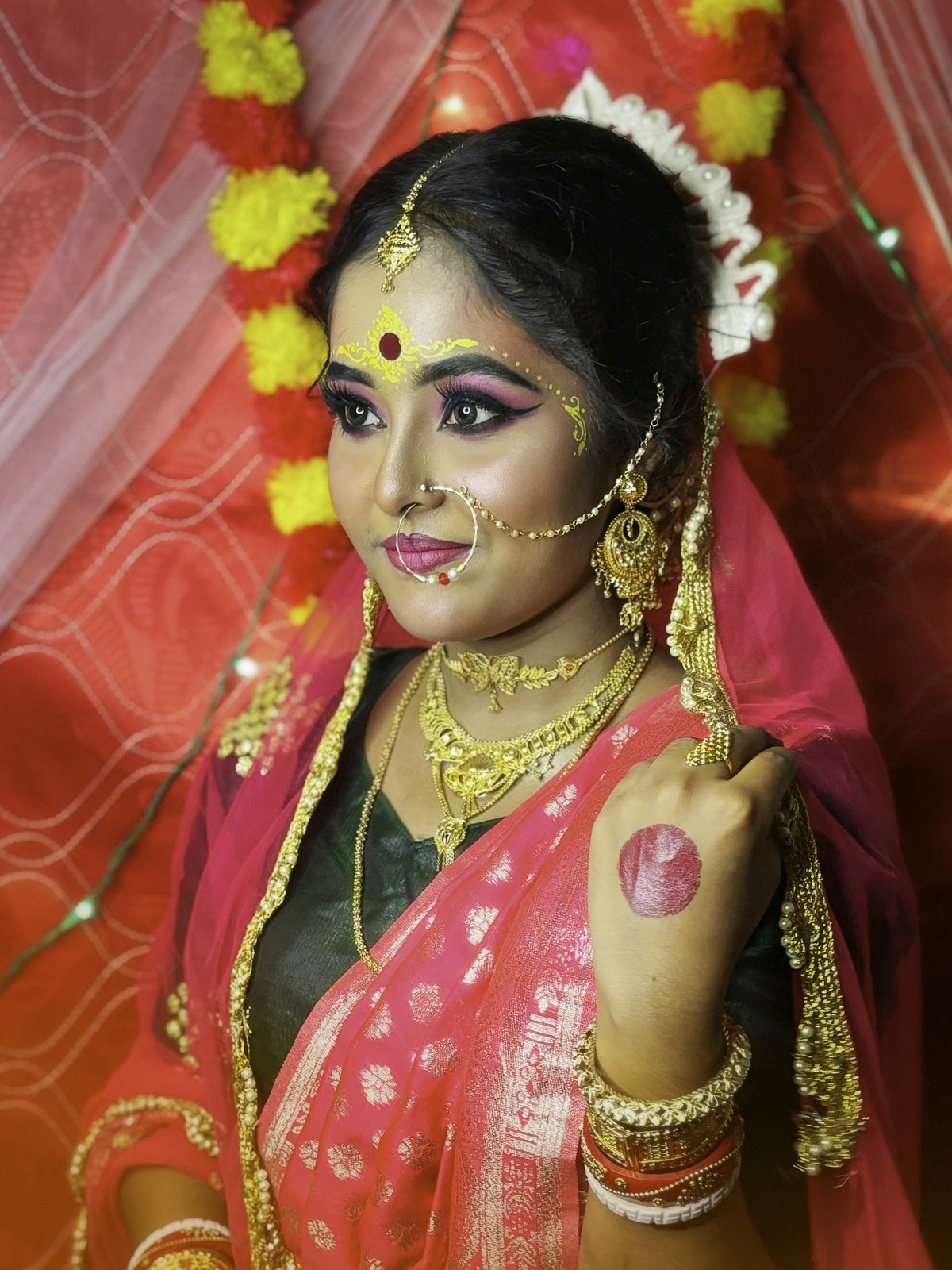 Banarasi Red Bridal Saree