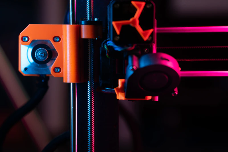 Detailansicht mehrerer präzise gefertigter 3D-Druck-Bauteile