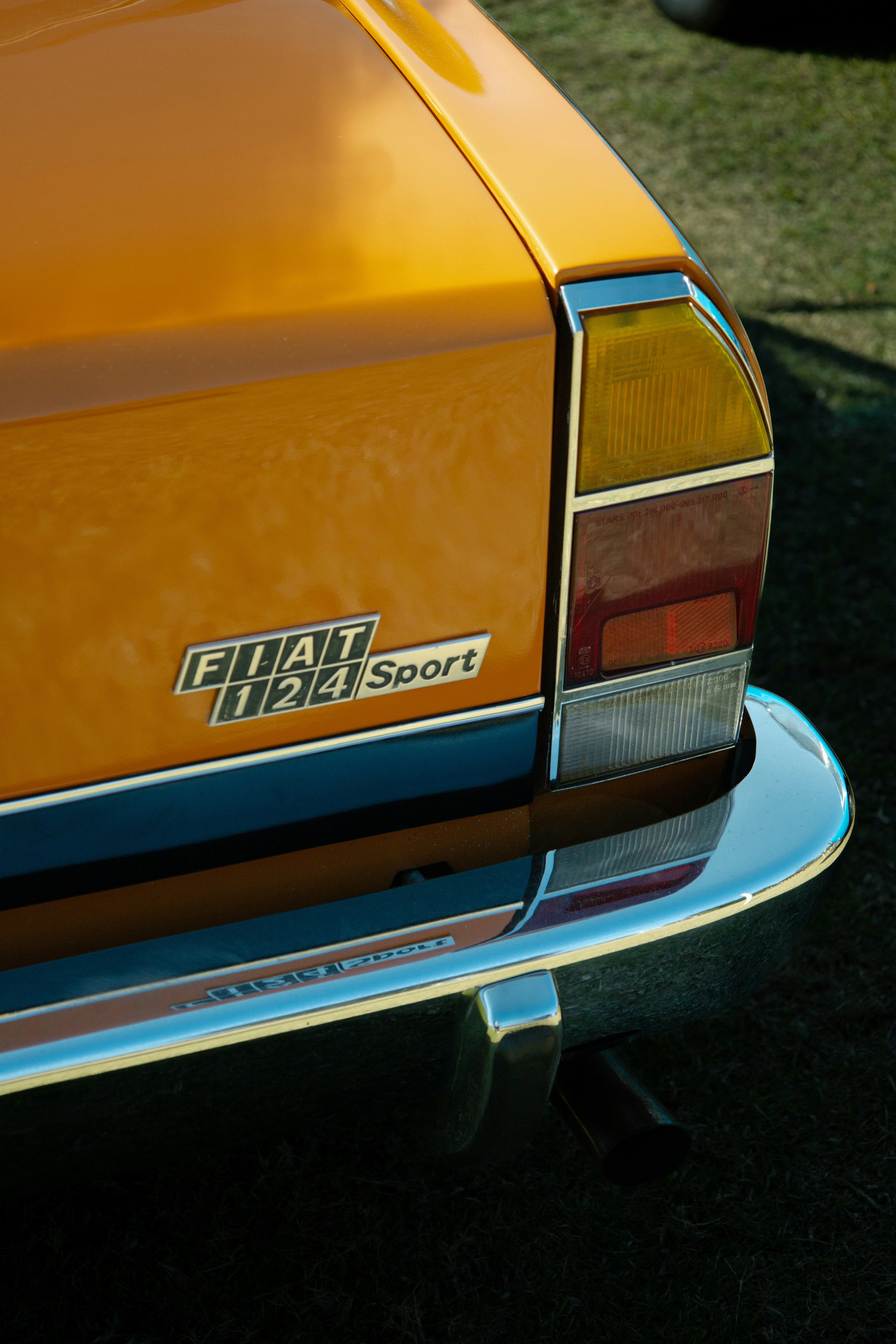 A fiat 124 sport's rear end is showcased. photo – Free Car Image on ...