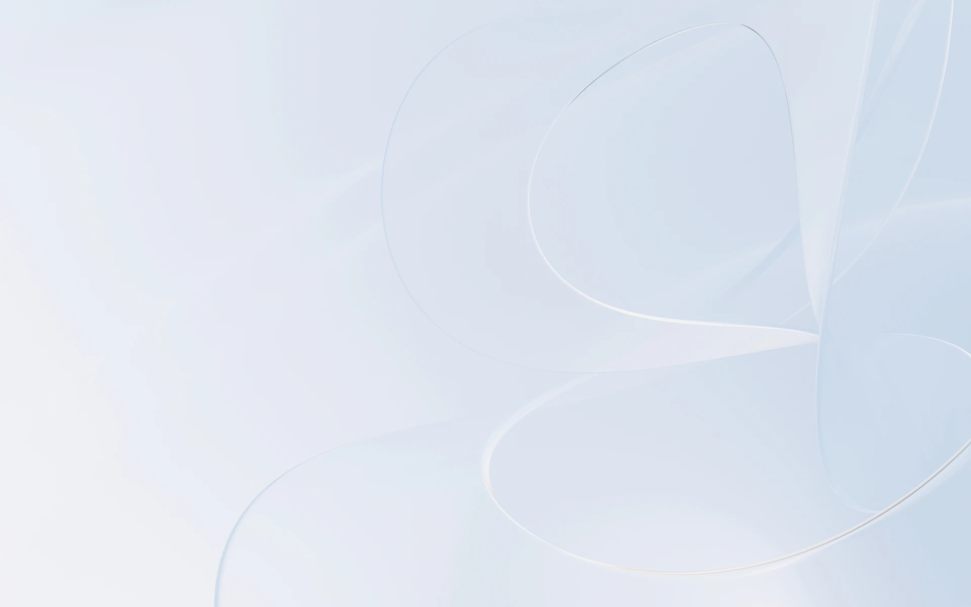 Abstract, flowing white lines on a soft background.