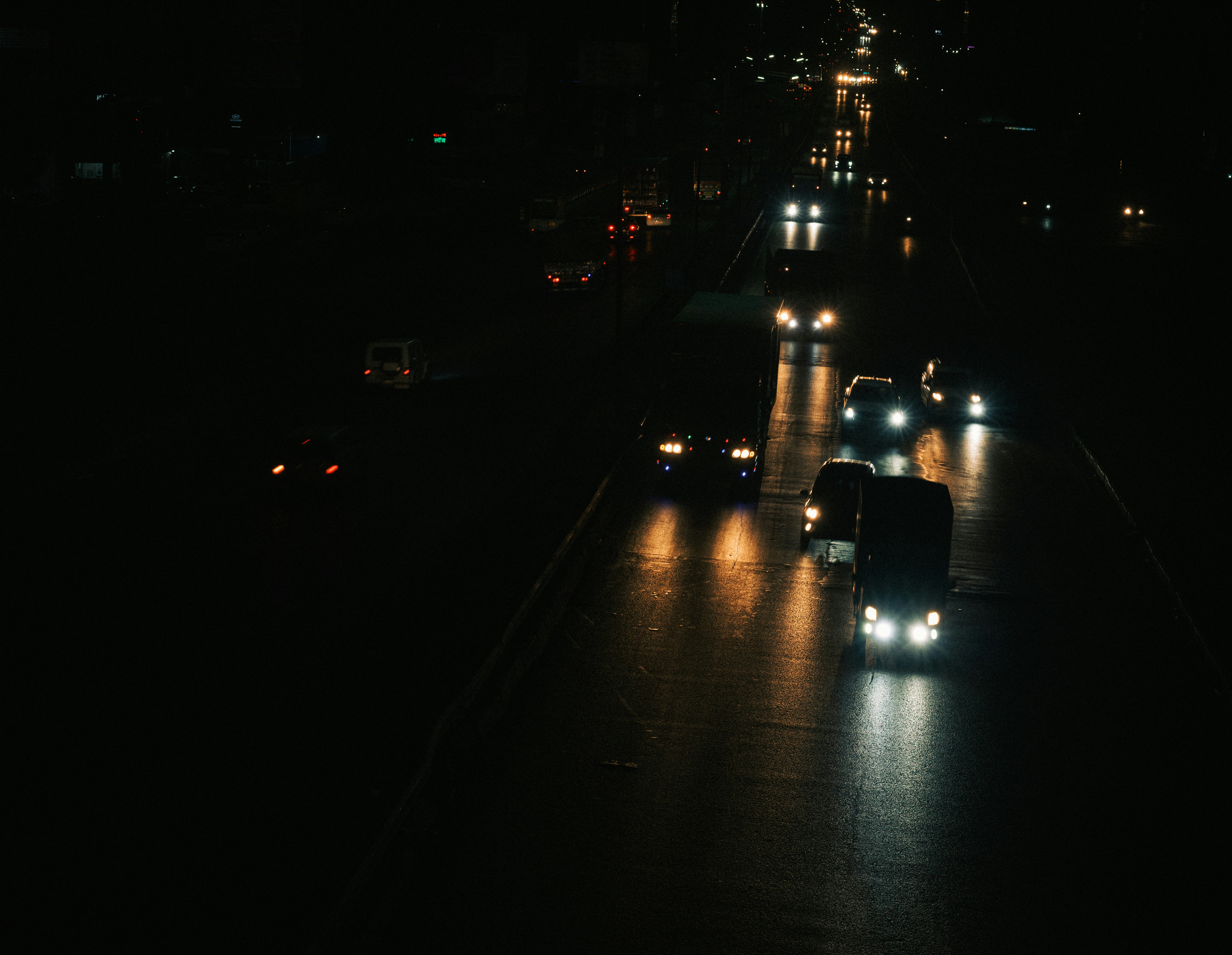 Pune road aerial view