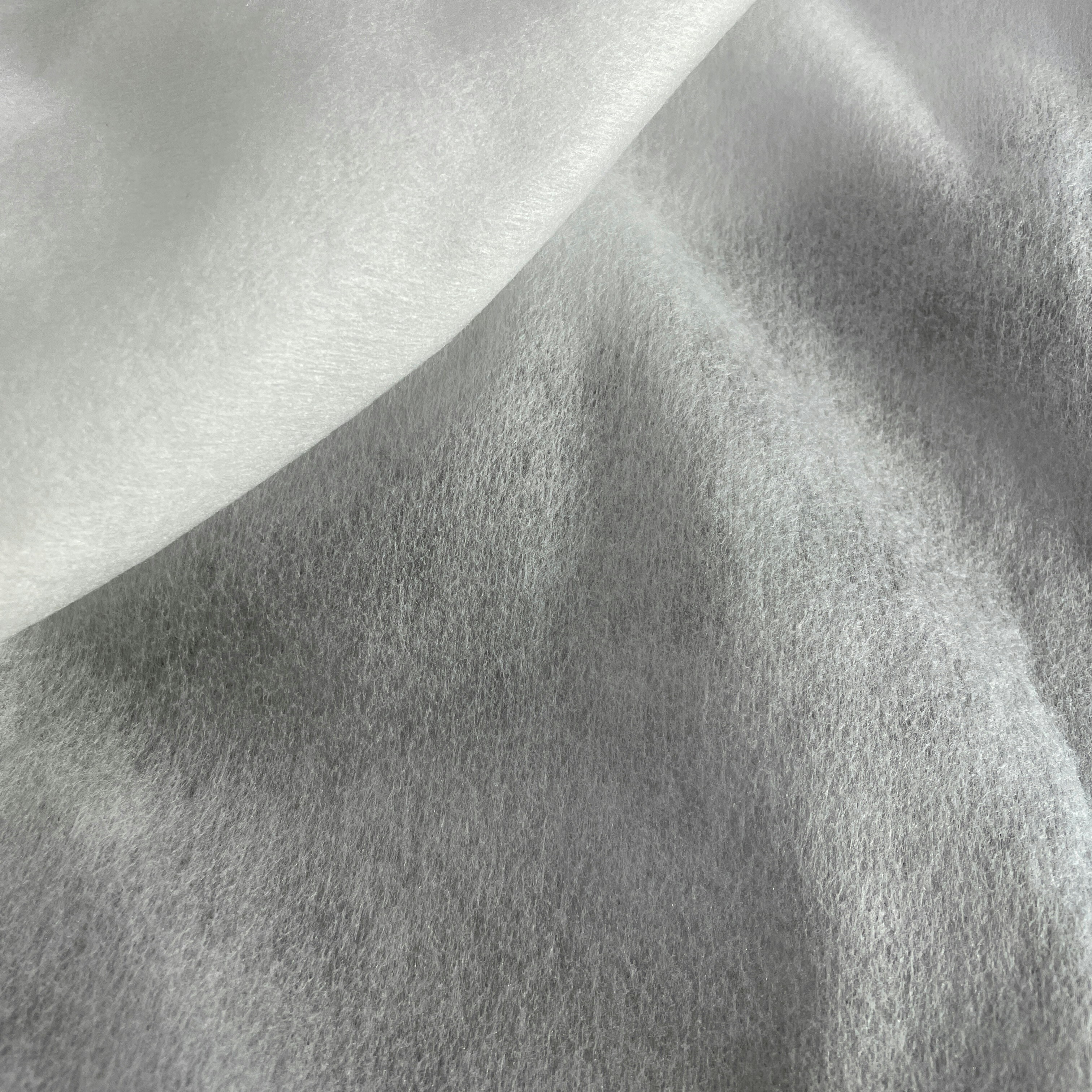 White, soft, and fluffy fabric.