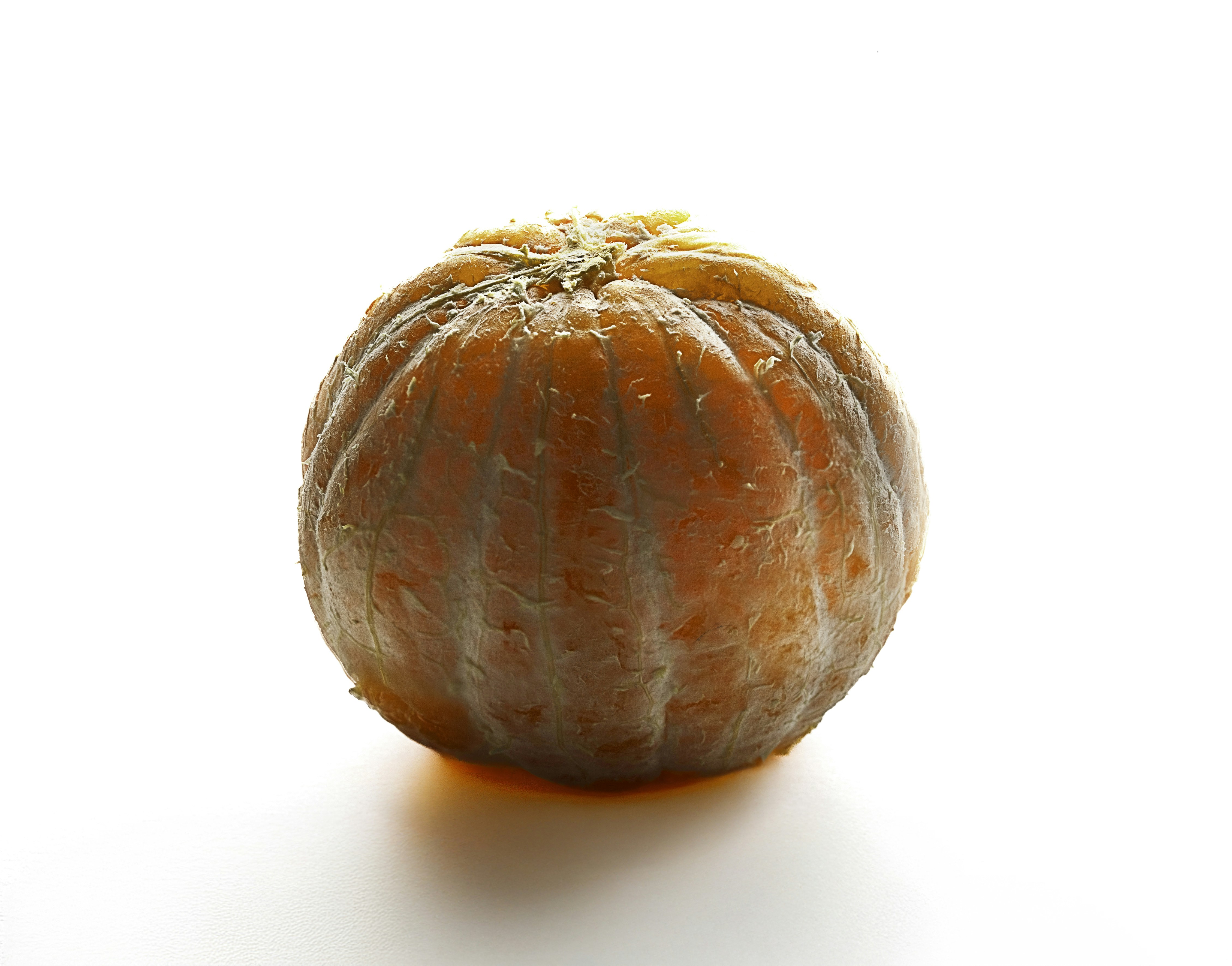 Gros plan de mandarine pelée à la texture détaillée