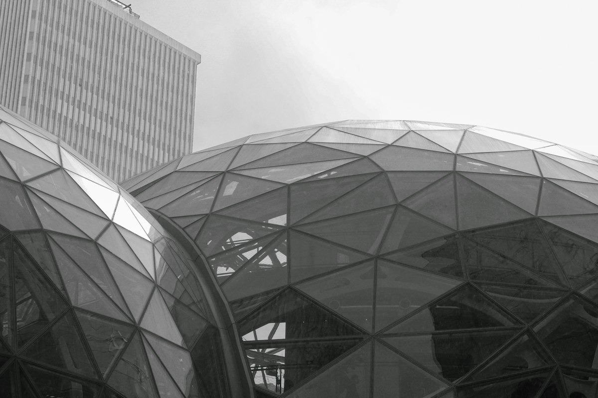 The Amazon Spheres at Amazon headquarters in downtown Seattle