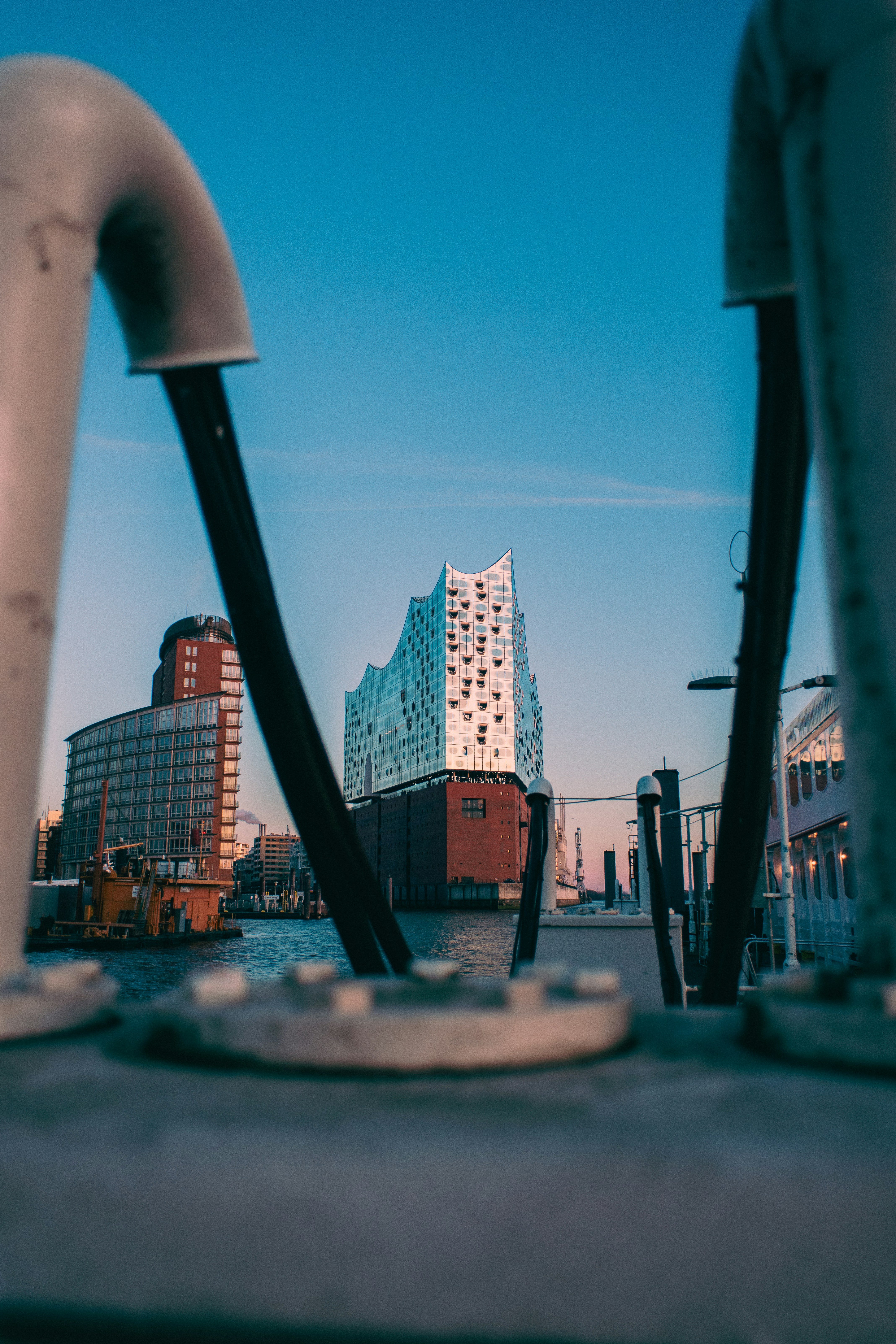 The elbphilharmonie in hamburg, germany.