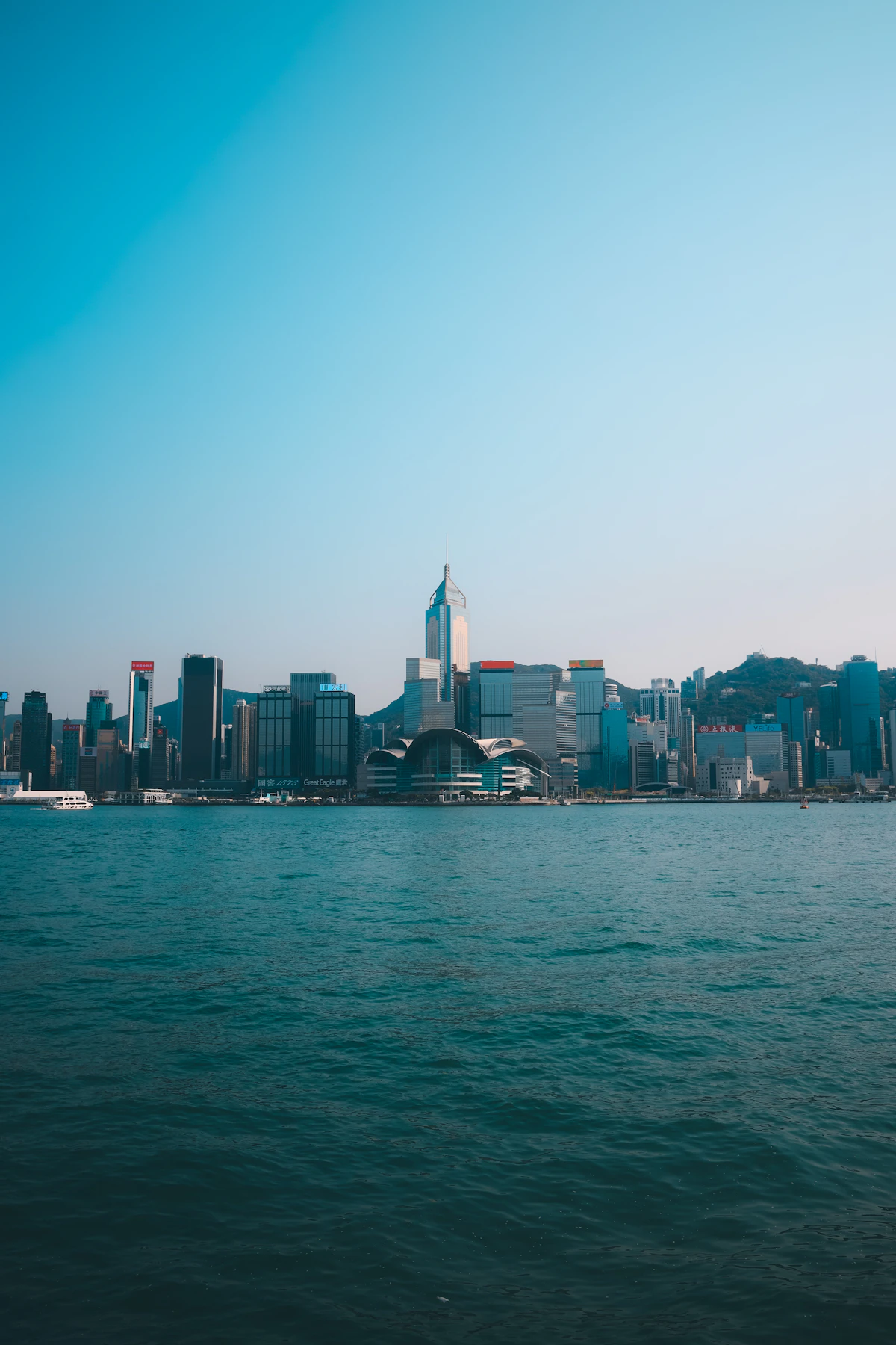 Hong Kong skyline across Victoria Harbour
