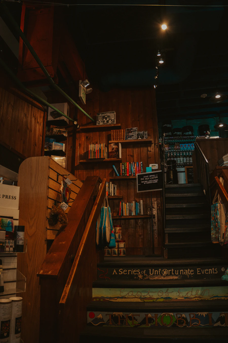 Browsing the aisles of a used bookstore
