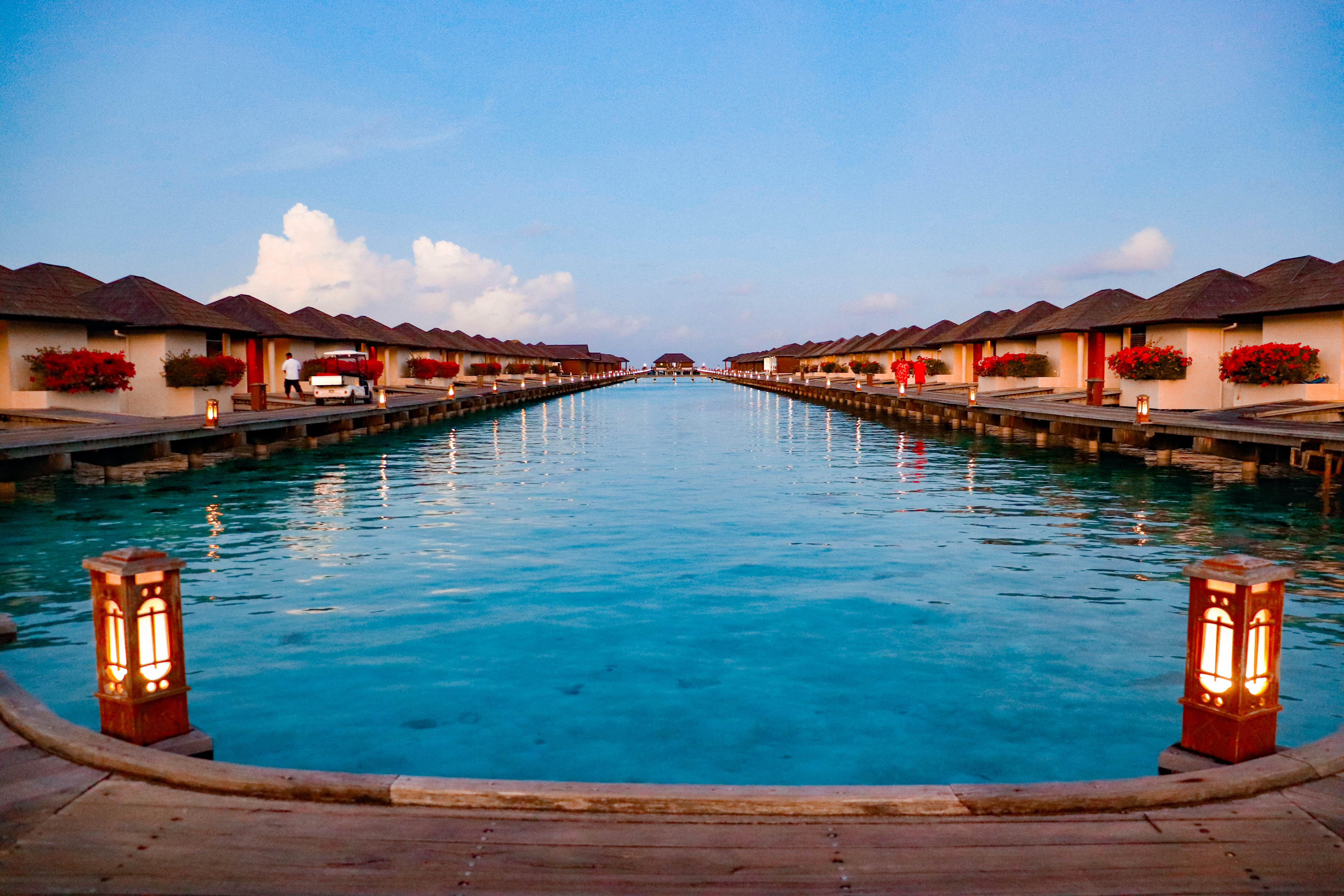 Overwater bungalows