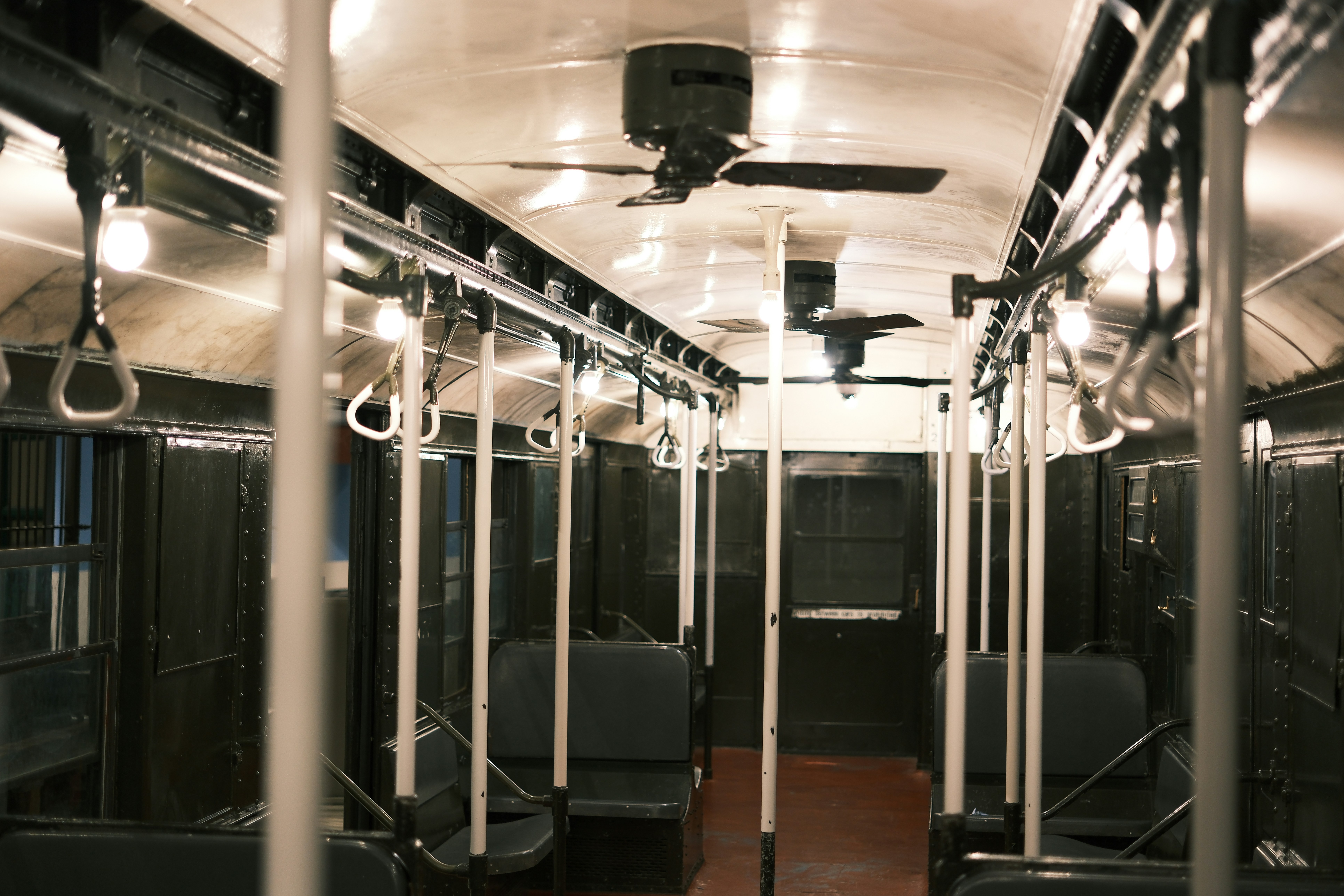 Vintage bus interior