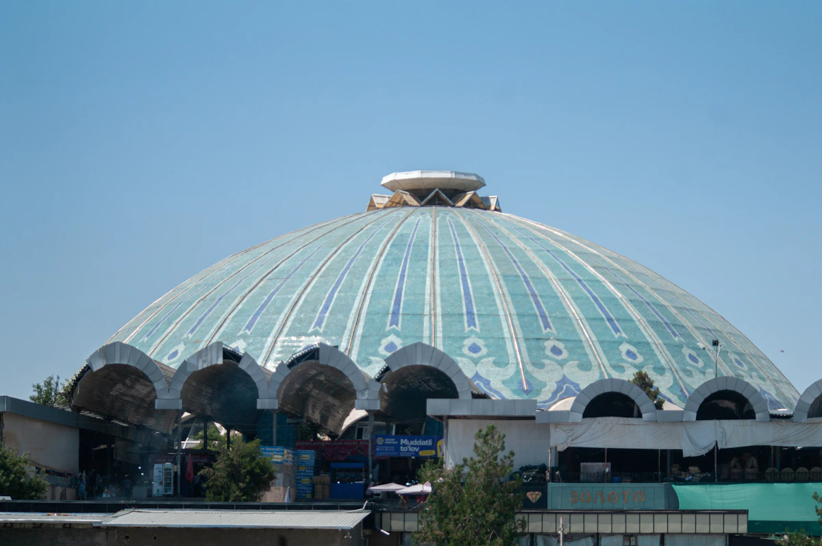 Chorsu Bazaar dome, Tashkent capital city, Uzbekistan
