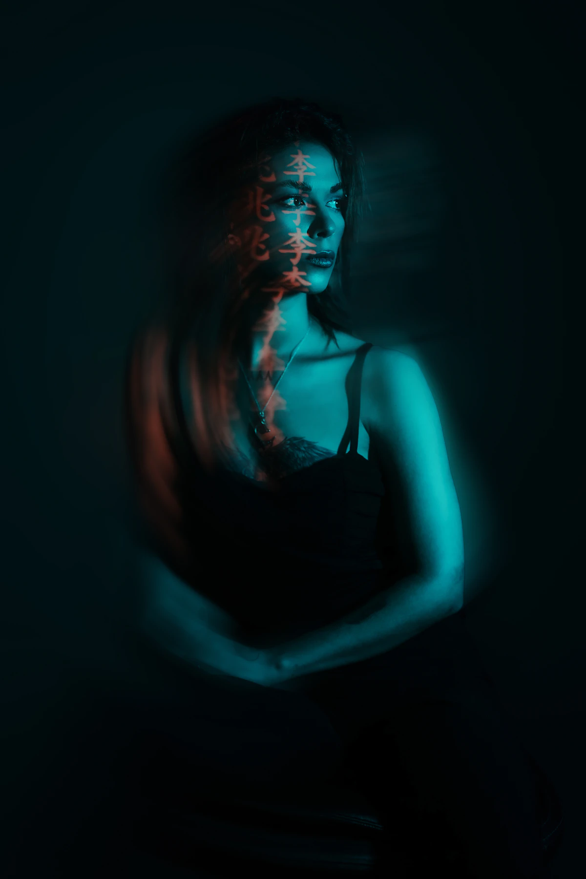 Artistic Dramatic Portrait - Prism Refraction - Avant-Garde