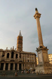 A church and a tall column stand prominently.