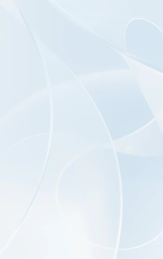 Abstract, flowing lines on a light blue background.