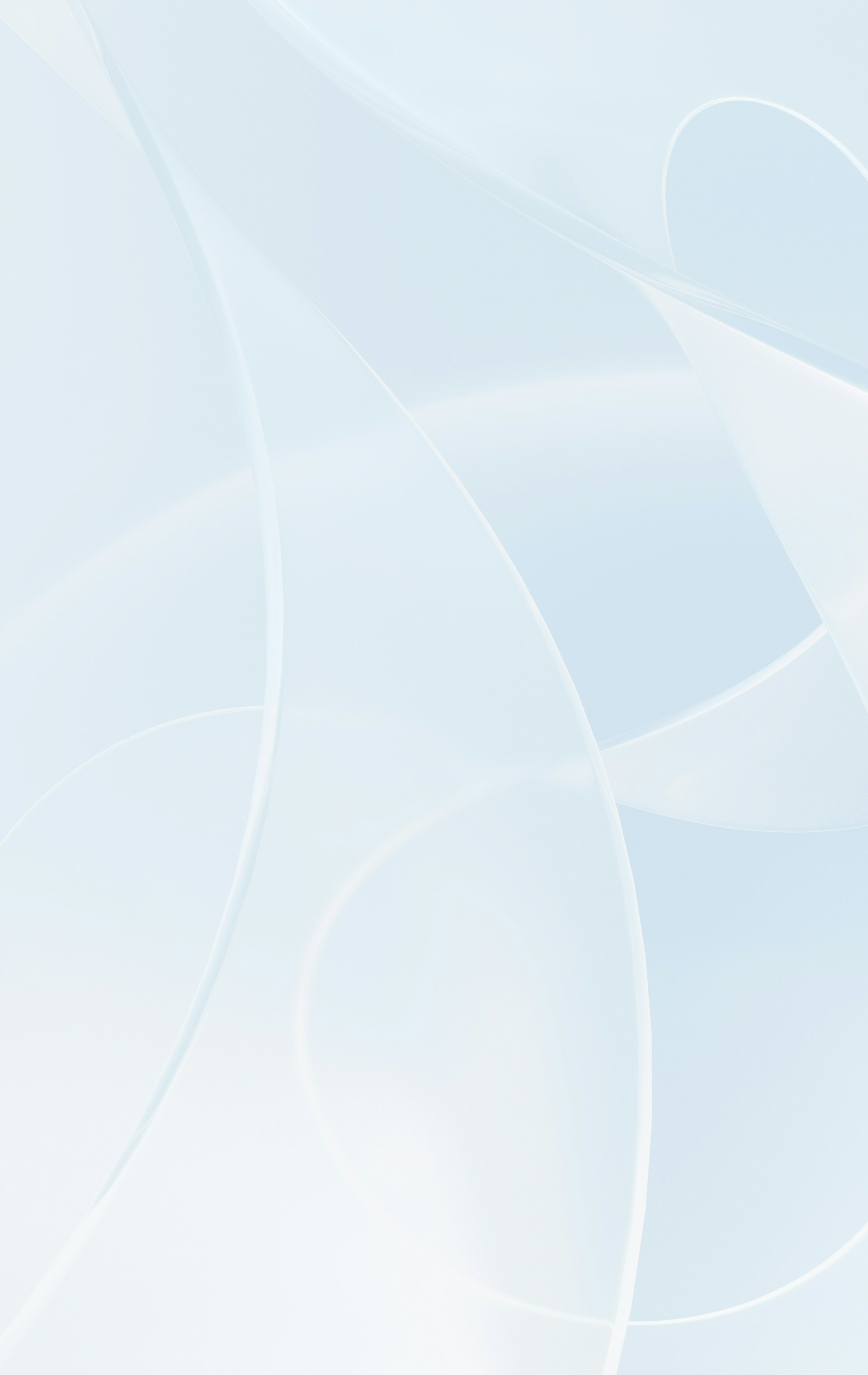 Abstract, flowing lines on a light blue background.