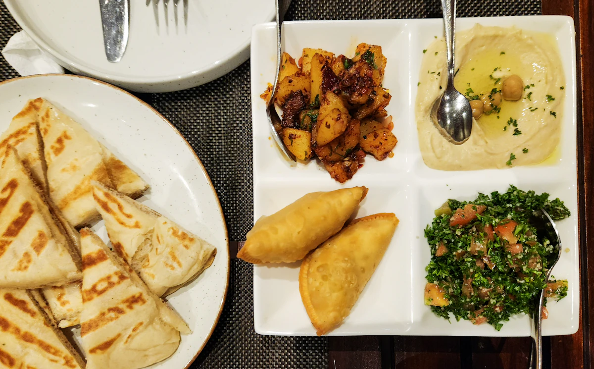 Mediterranean mezze platter