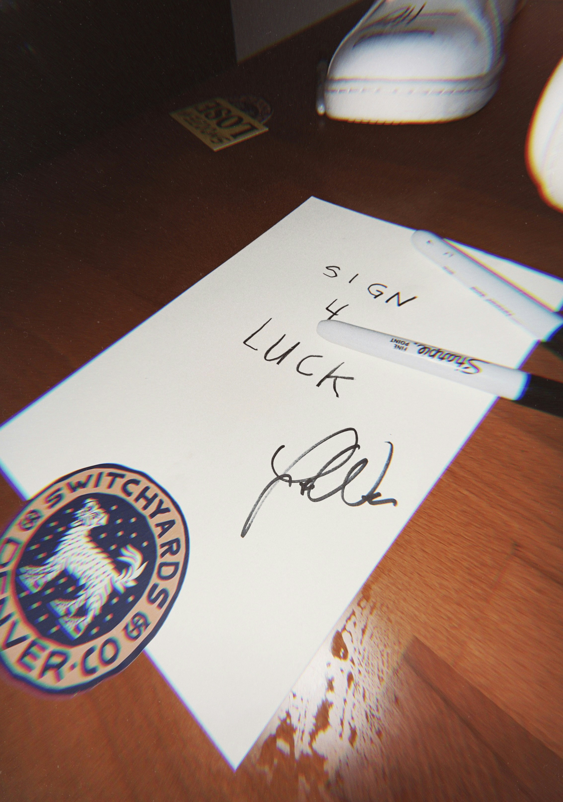 autographed card