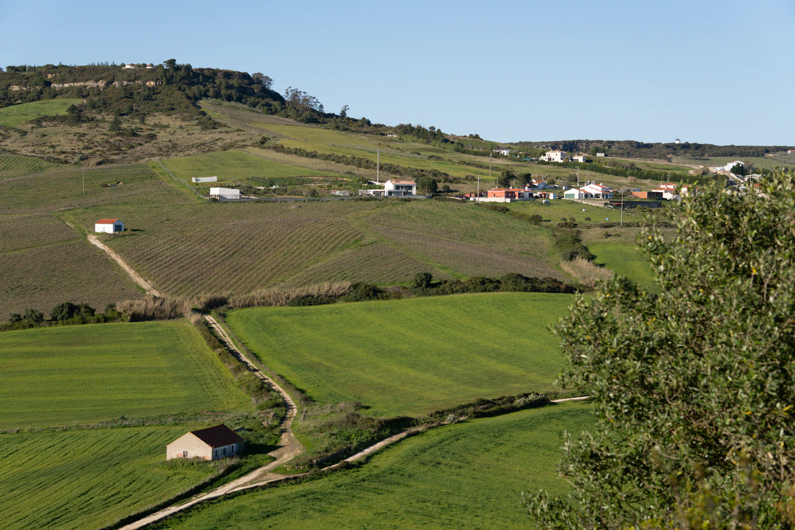 A Portuguese village set among rolling green hills