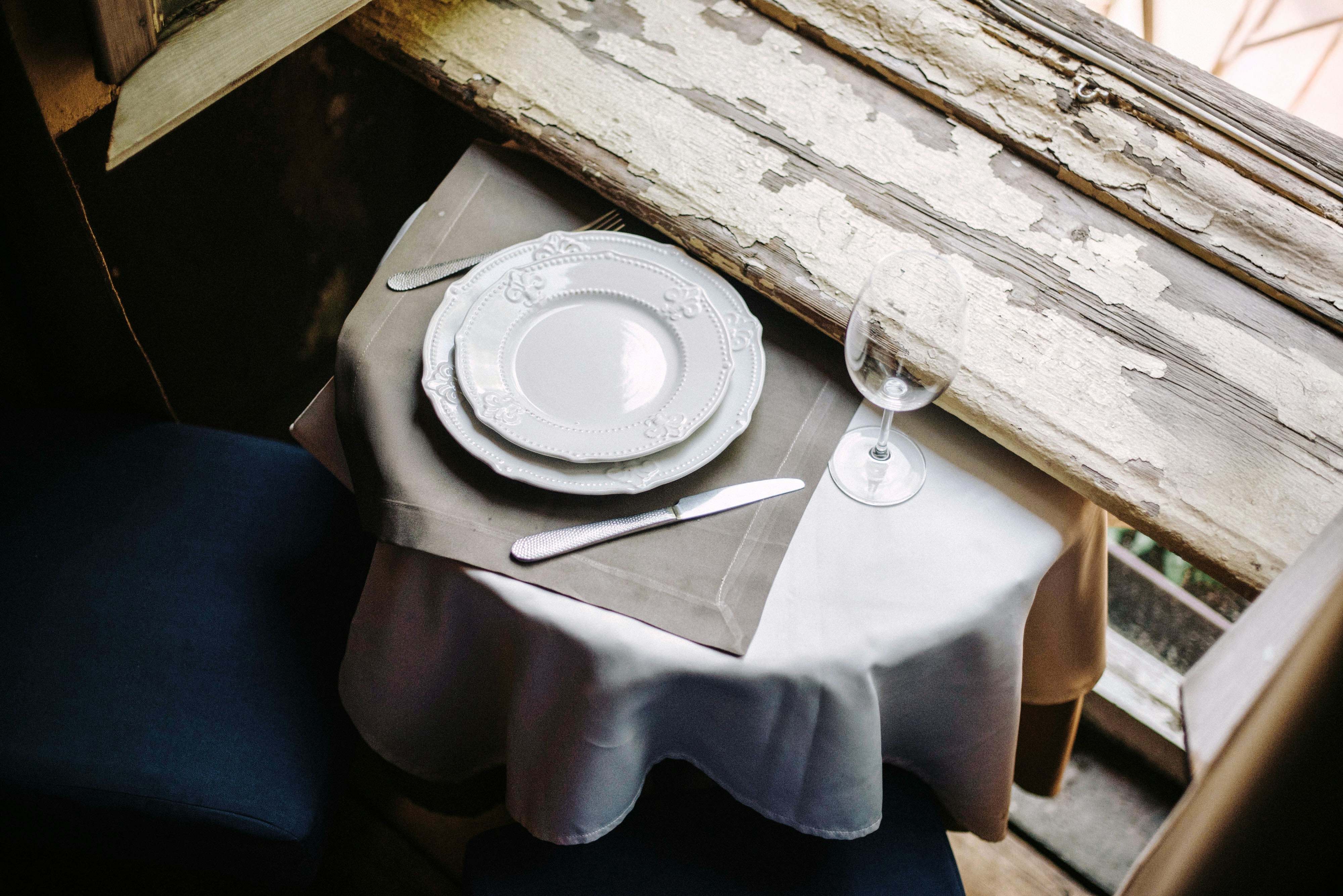 Elegant restaurant interior with gourmet presentation