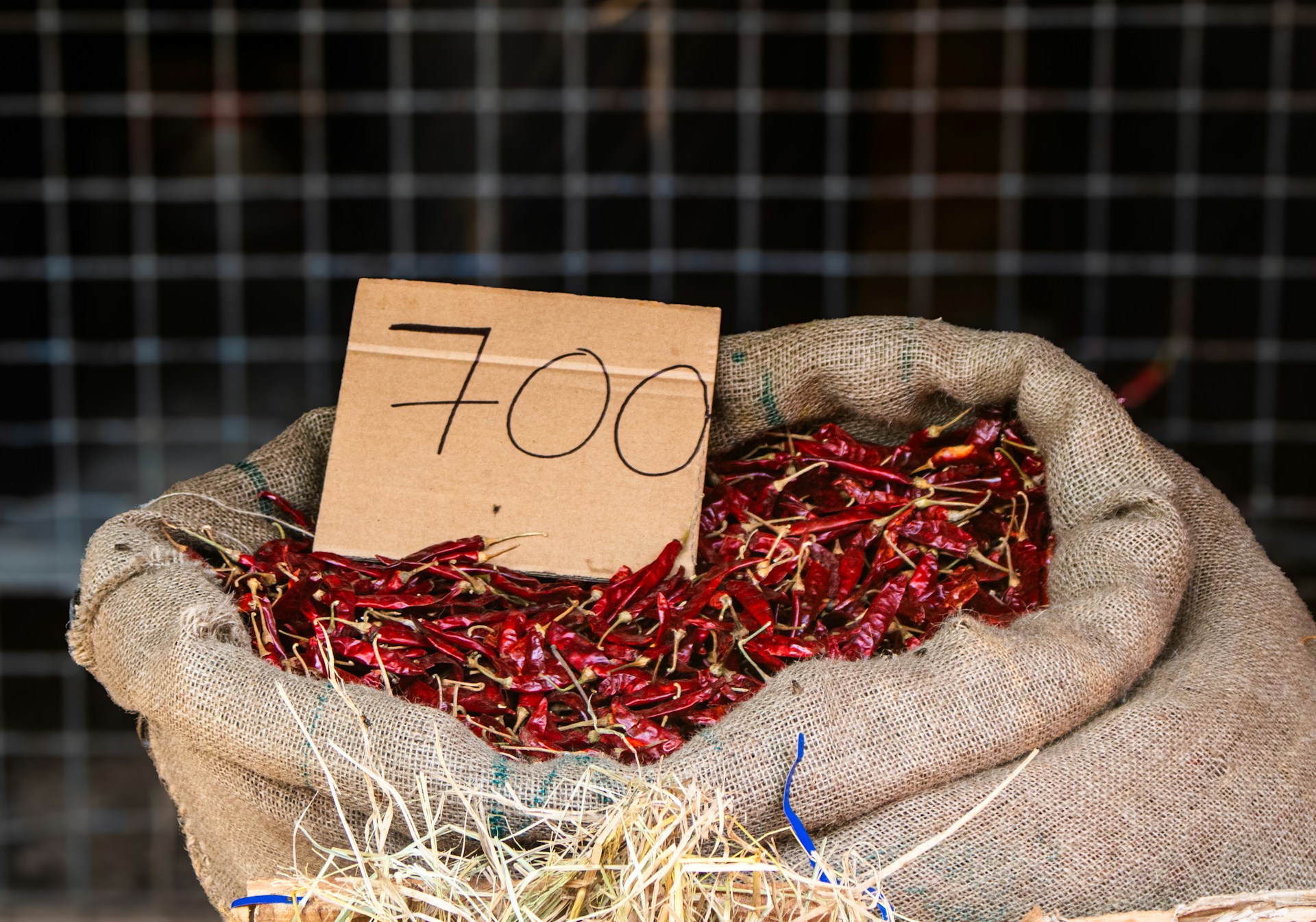 A bag of chili peppers is priced at 700.