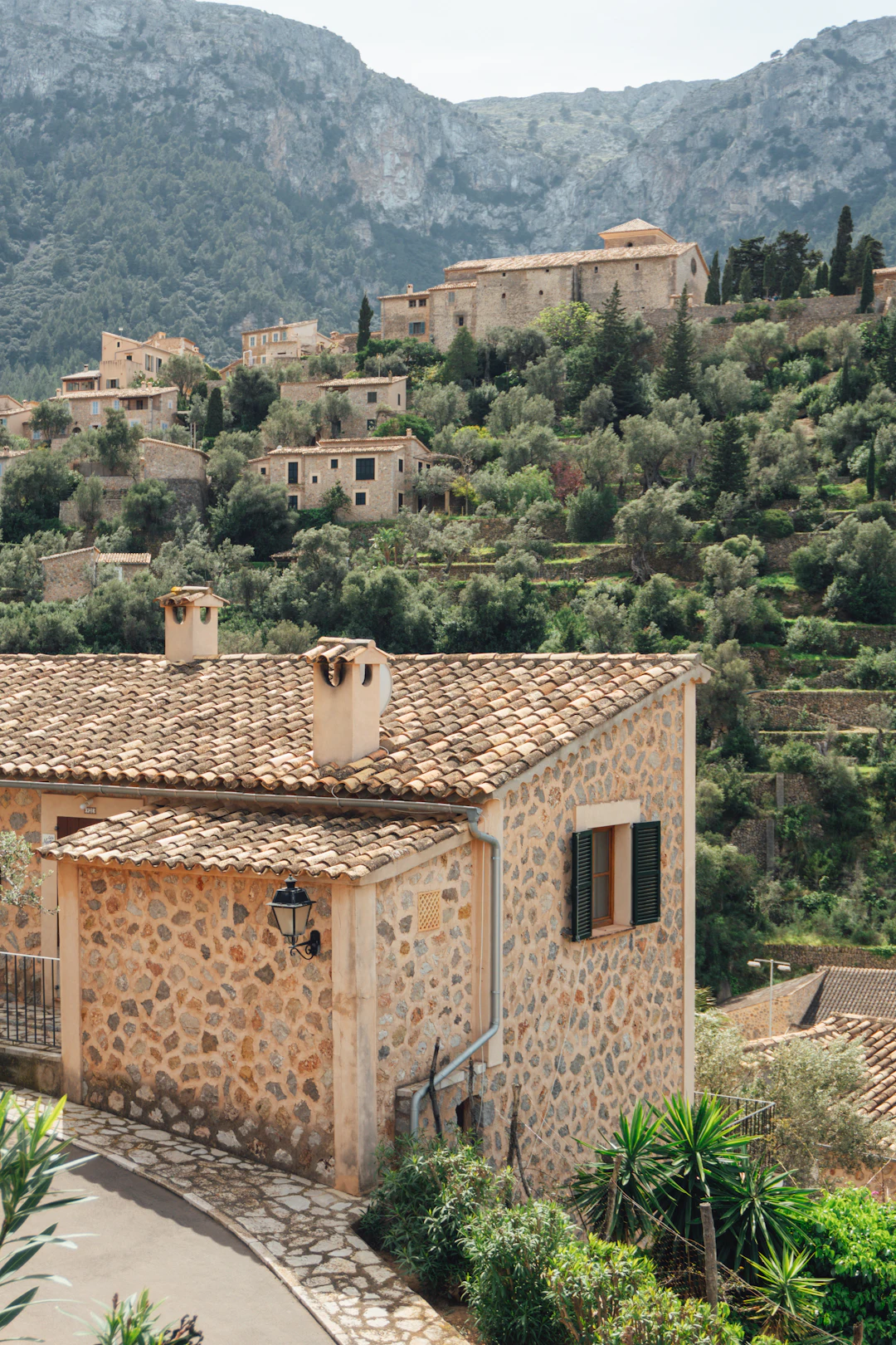 Stone houses on a hillside