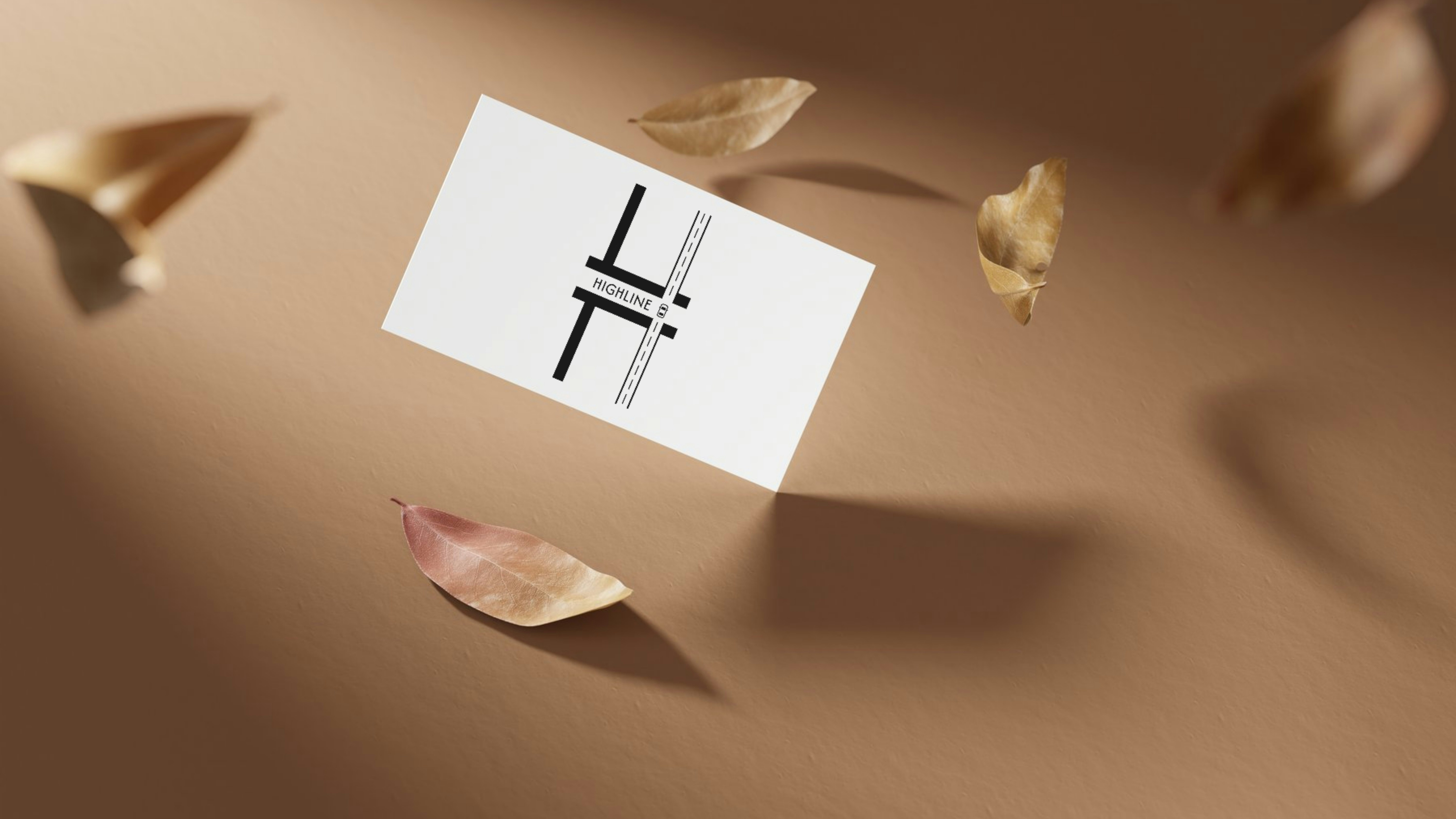 Highline Auto Sales Logo Mockup - Business Card