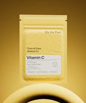 Vitamin c face mask sheet.