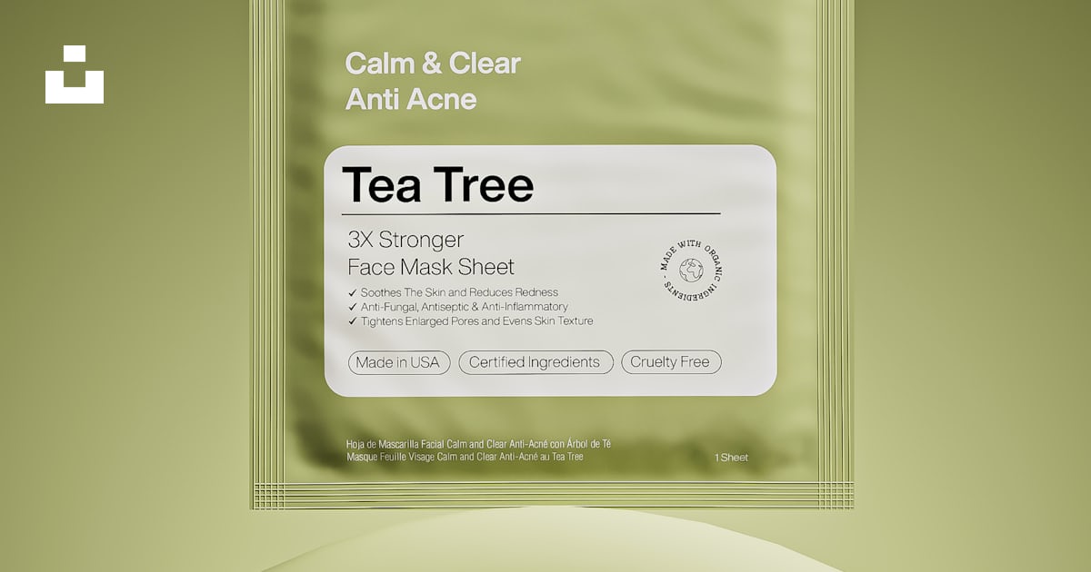 A tea tree face mask packet. photo – Free Skincare Image on Unsplash