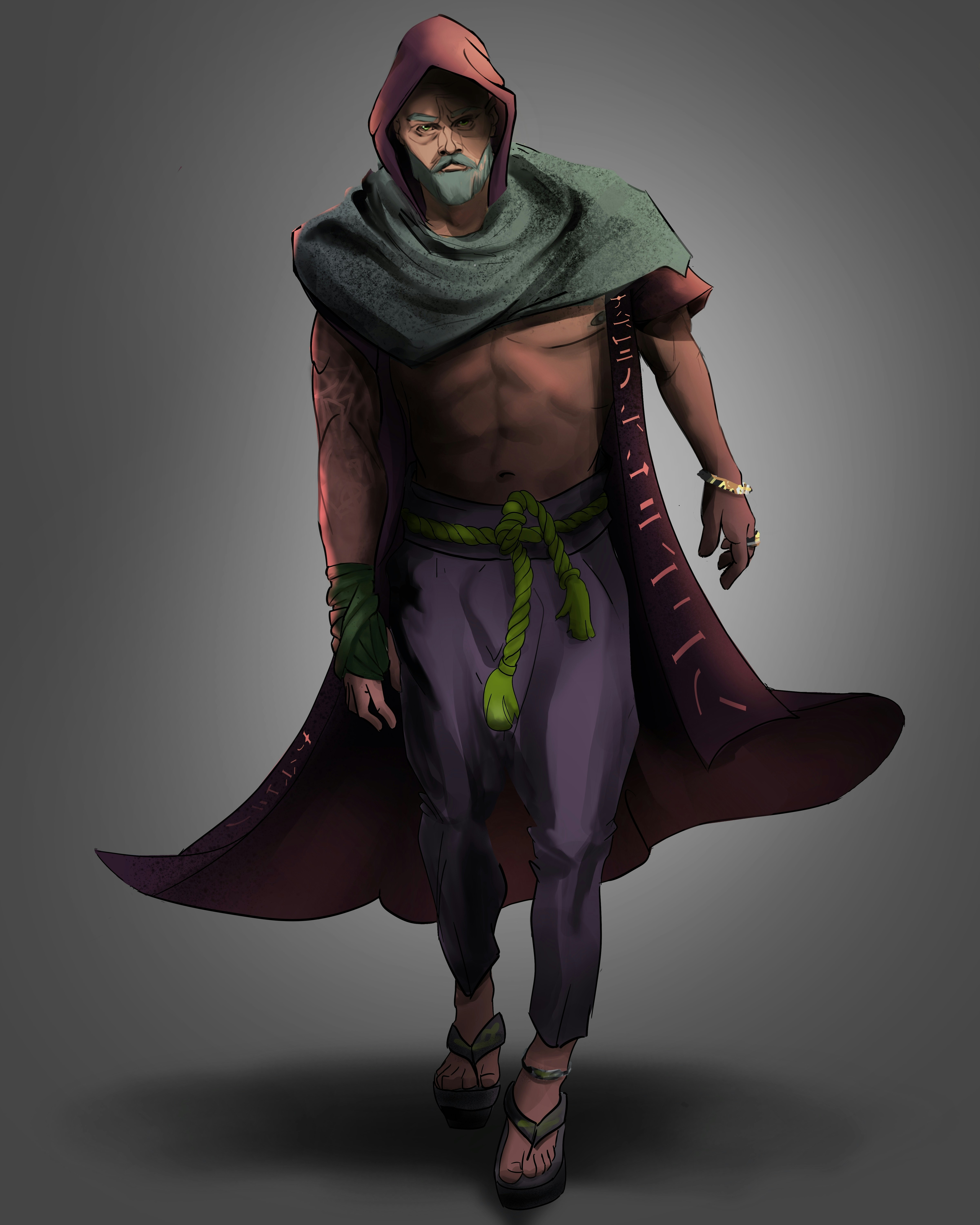 Wandering monk. Concept art by me